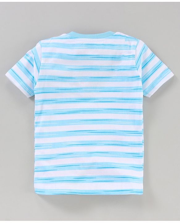 Babyhug Half Sleeves Cotton Blend Printed T-shirts - Red Blue and Yellow