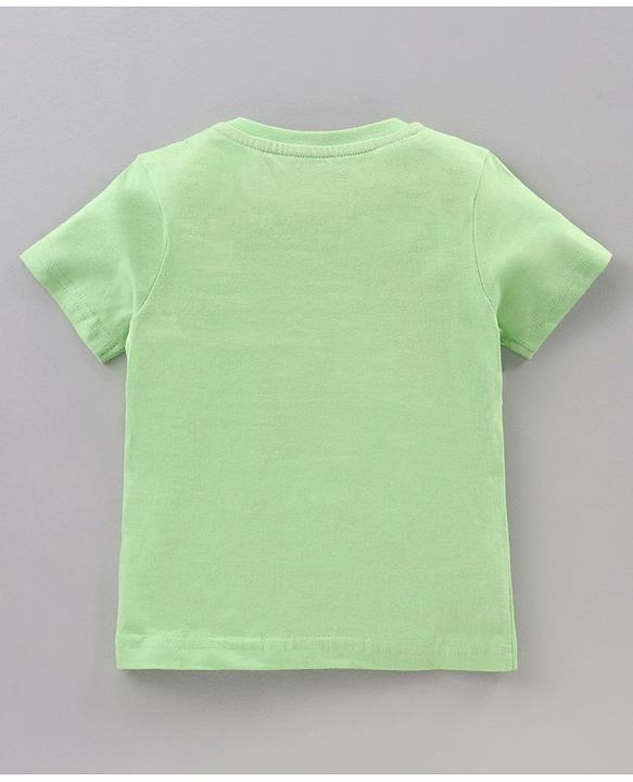 Babyhug Half Sleeves Cotton Blend T-shirts Striped Pack of 3 - Green Blue
