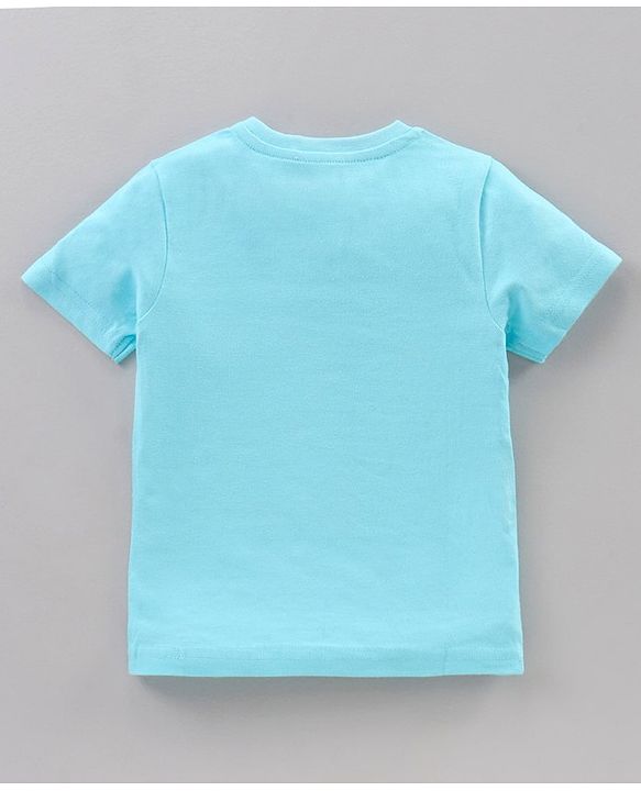 Babyhug Half Sleeves Cotton Blend T-shirts Striped Pack of 3 - Green Blue