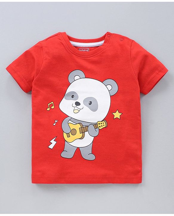 Babyhug Half Sleeves T-Shirts Multi Print Pack Of 3 - Blue White Red