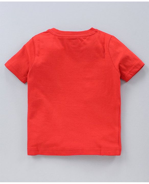 Babyhug Half Sleeves T-Shirts Multi Print Pack Of 3 - Blue White Red