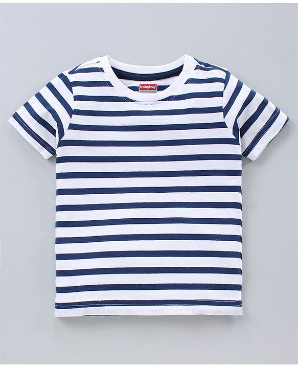 Babyhug Half Sleeves T-Shirts Multi Print Pack Of 3 - Blue White Red
