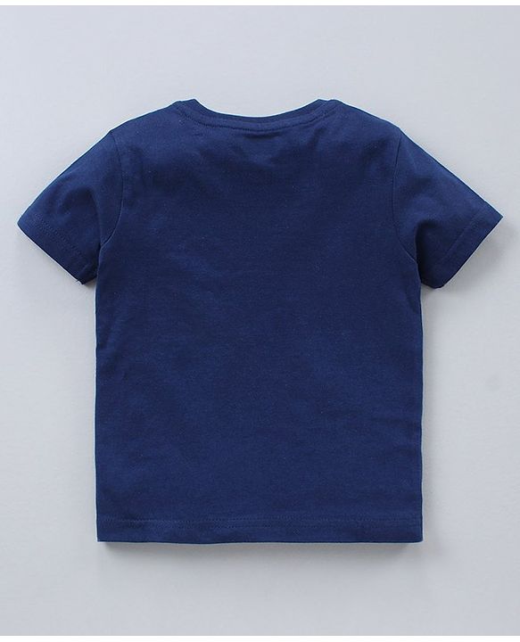 Babyhug Half Sleeves T-Shirts Multi Print Pack Of 3 - Blue White Red
