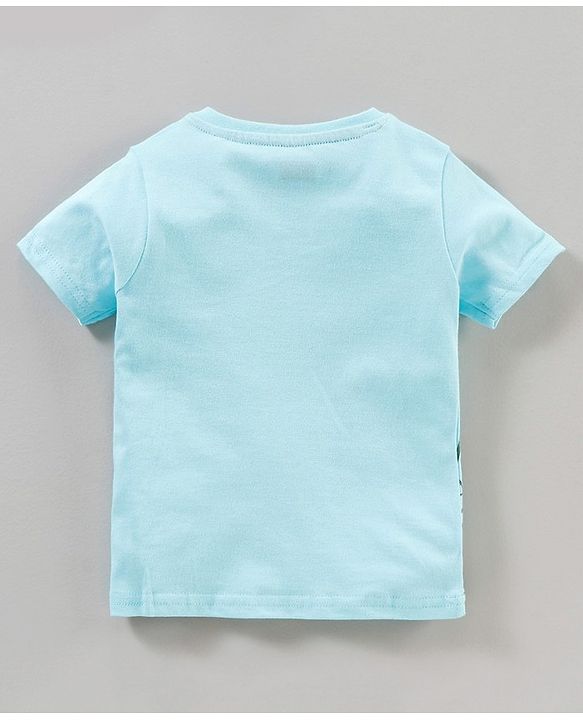 Babyhug Half Sleeves Stripes T-Shirt Animals Print Pack of 3 - Blue Yellow White
