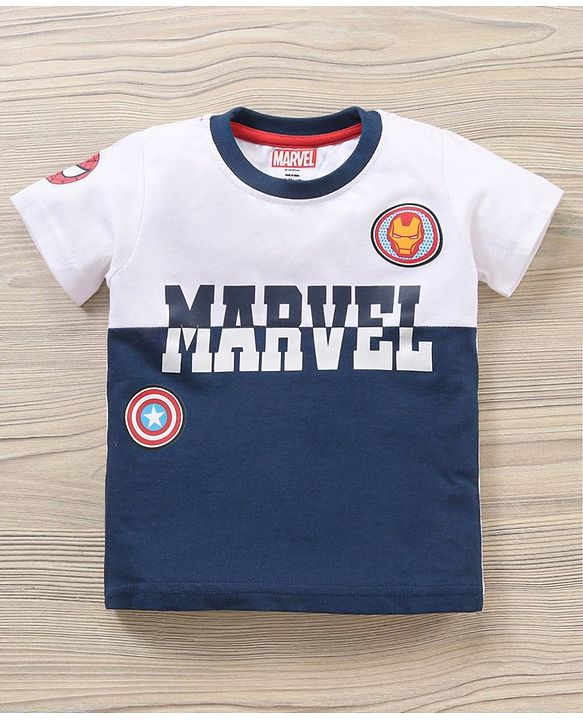 Babyhug Half Sleeves T-Shirt & Shorts Set Marvel Print - Red