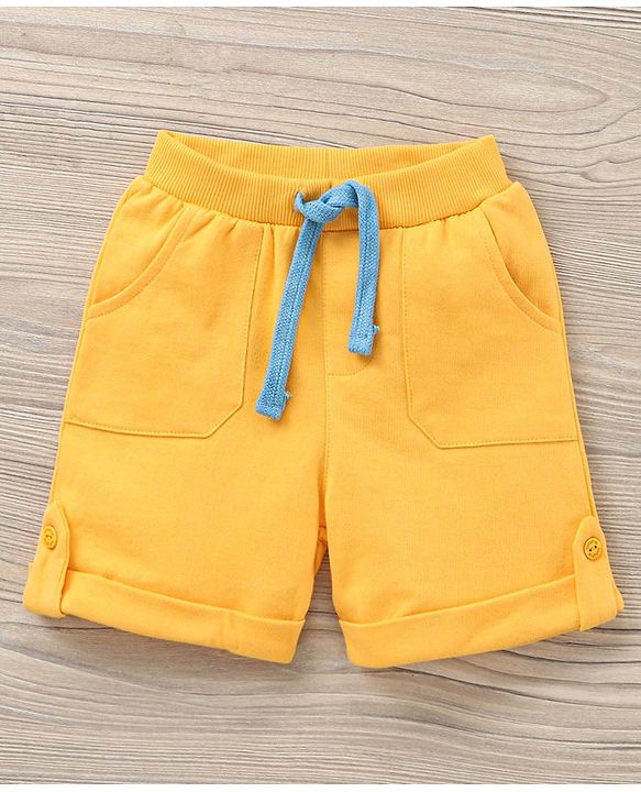 Babyhug Sleeveless T-Shirt and Shorts Set Astronaut Print - Blue Yellow
