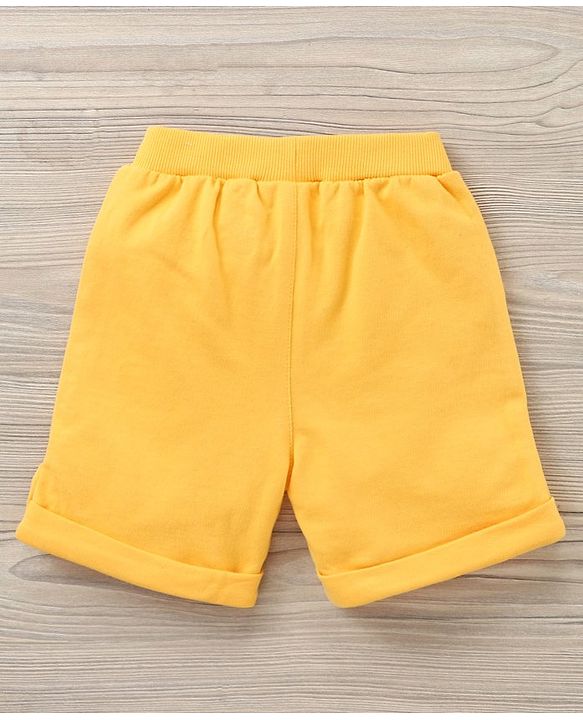 Babyhug Sleeveless T-Shirt and Shorts Set Astronaut Print - Blue Yellow