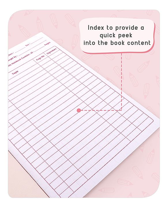 Babyhug Premium Brown Cover Square Lines Exercise Book Set Pack of 4 - 172 Pages Each