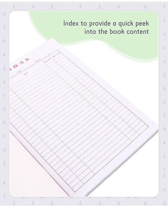 Pine Kids Premium A4 Brown Cover Single Line Ruled Exercise Notebook Set Pack of 3 - 172 Pages Each