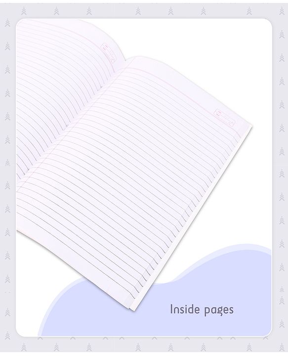 Pine Kids Premium A4 Brown Cover Single Line Ruled Exercise Notebook Set Pack of 3 - 172 Pages Each