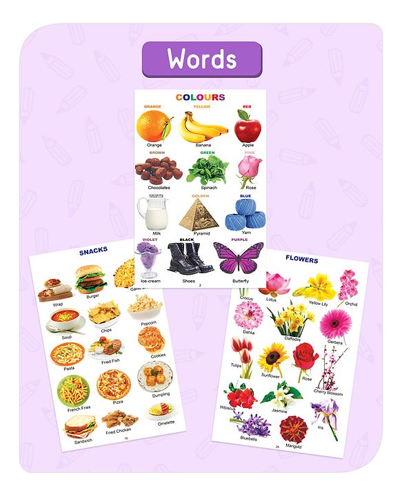 Babyhug Big Picture Early Learning Books Pack Of 4 - English