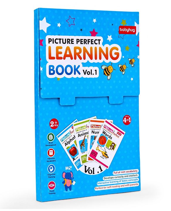 Babyhug Big Picture Early Learning Books Pack Of 4 - English