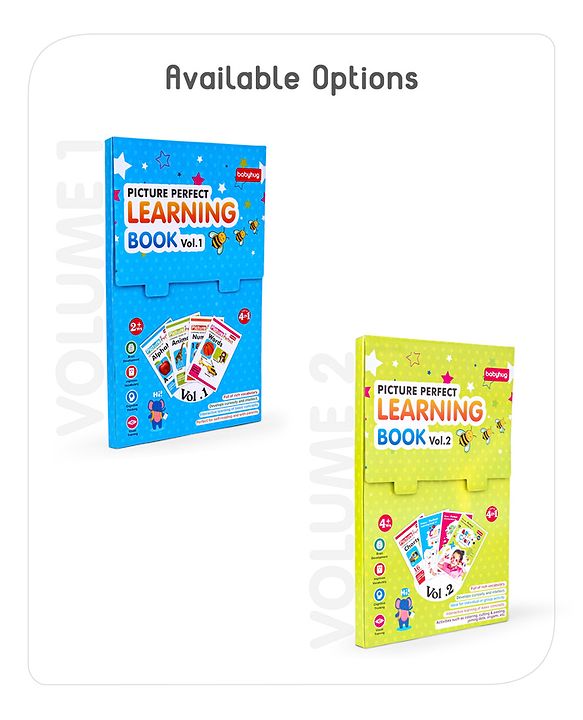 Babyhug Big Picture Early Learning Books Pack Of 4 - English