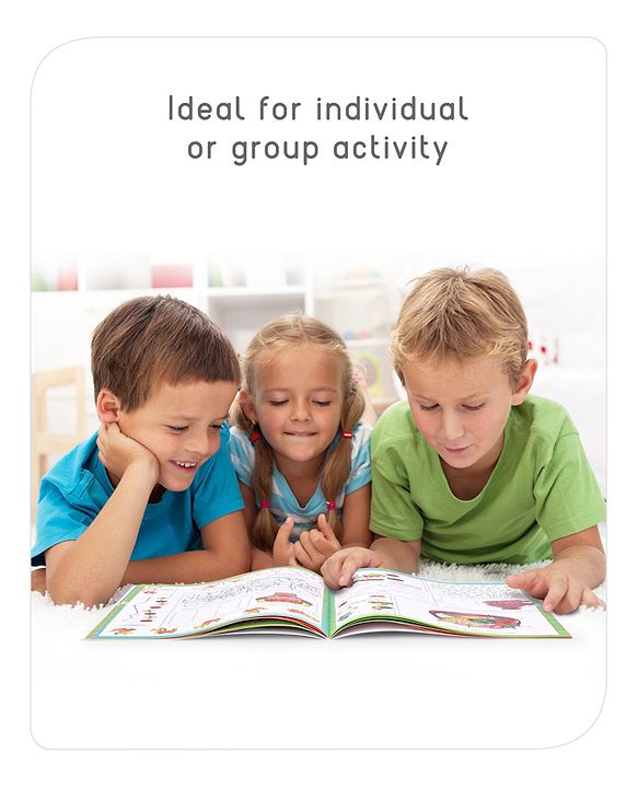 Babyhug Big Picture Early Learning Activity Books Pack Of 4 - English