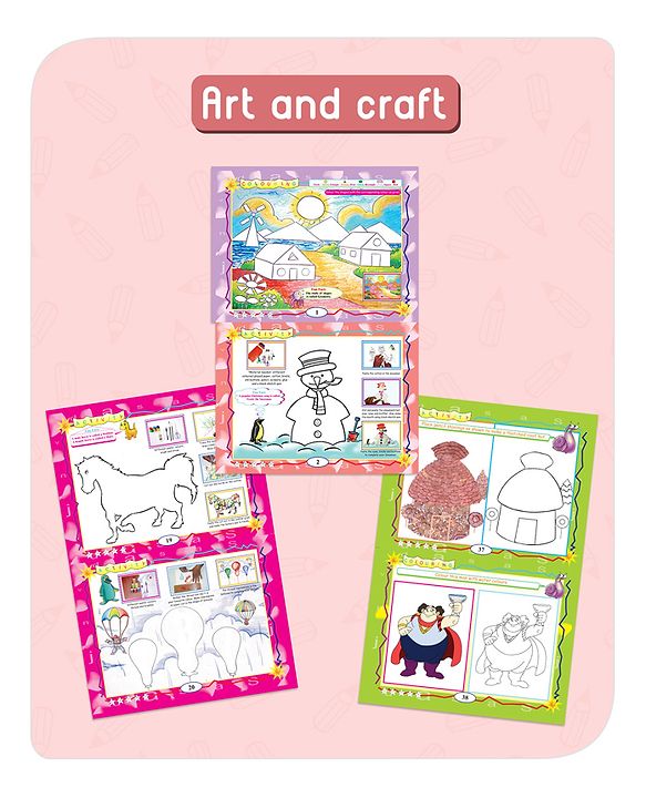 Babyhug Big Picture Early Learning Activity Books Pack Of 4 - English