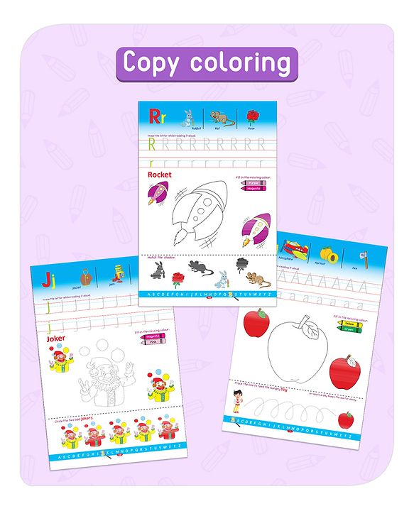 Babyhug Big Picture Early Learning Activity Books Pack Of 4 - English
