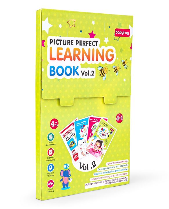 Babyhug Big Picture Early Learning Activity Books Pack Of 4 - English