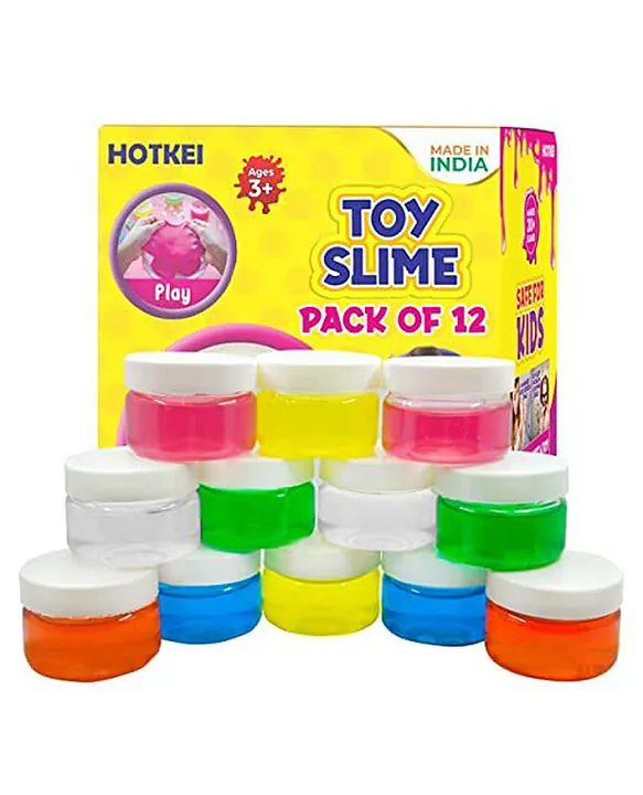 Slime Gel Super-Light Modeling Magic Clay Jelly for Kids/Teens-Crystal Pack  of 6