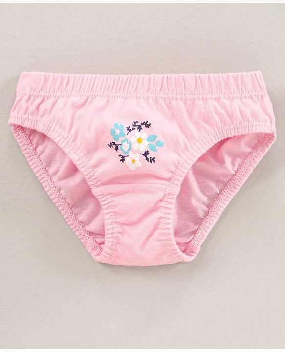 Babyhug Cotton Panties Floral Printed Pack of 5 - Multicolour