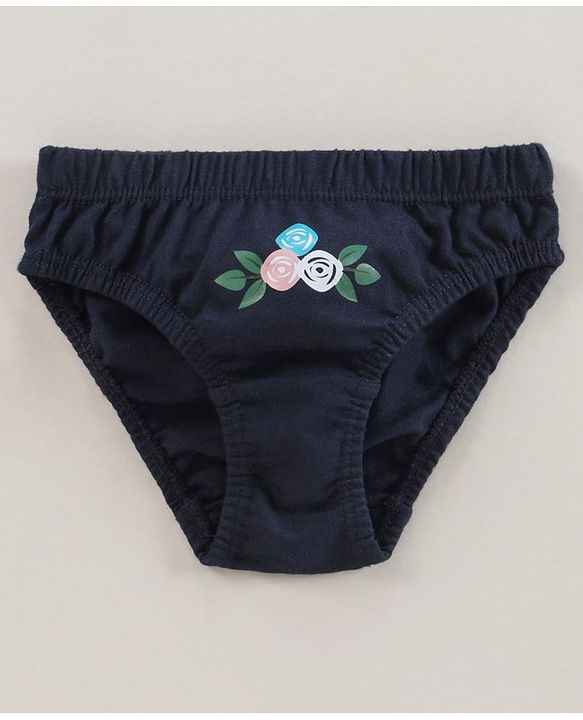 Babyhug Cotton Panties Floral Printed Pack of 5 - Multicolour