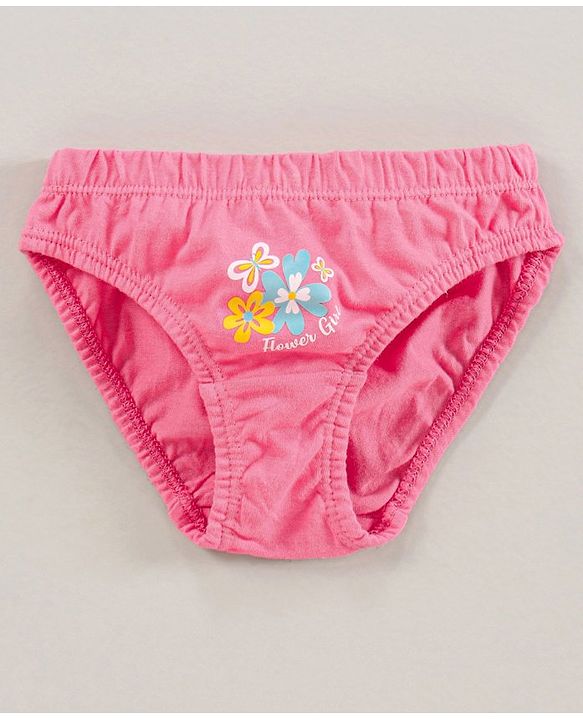 Babyhug Cotton Panties Floral Printed Pack of 5 - Multicolour