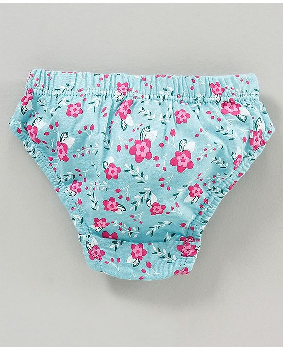 Babyhug 100% Cotton Panties Printed Pack of 3 - Multicolor