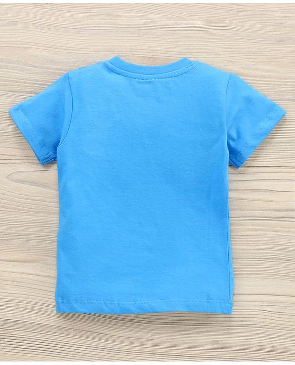 Babyhug Sleeveless & Half Sleeves T-Shirts & Shorts Set Beach & Stripes Print - Multicolour