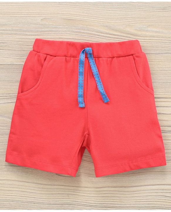 Babyhug Sleeveless & Half Sleeves T-Shirts & Shorts Set Beach & Stripes Print - Multicolour