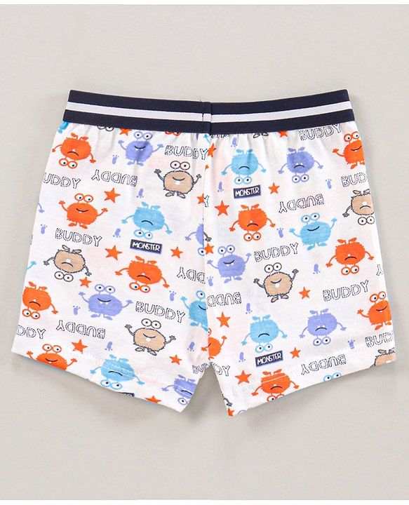Babyhug Briefs Multi Print Pack Of 3 - Multicolour