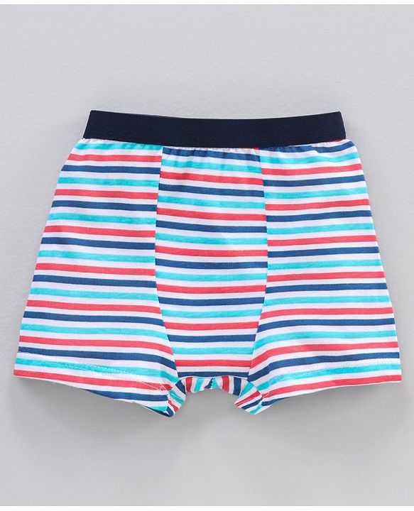 Babyhug 100% Cotton Briefs Set Printed Pack of 3 - Red White