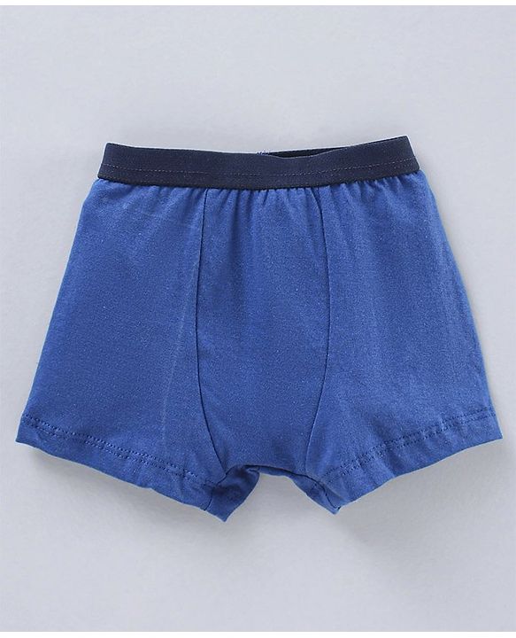 Babyhug Briefs Spacecraft Print Pack of 3 - Royal Blue Yellow White