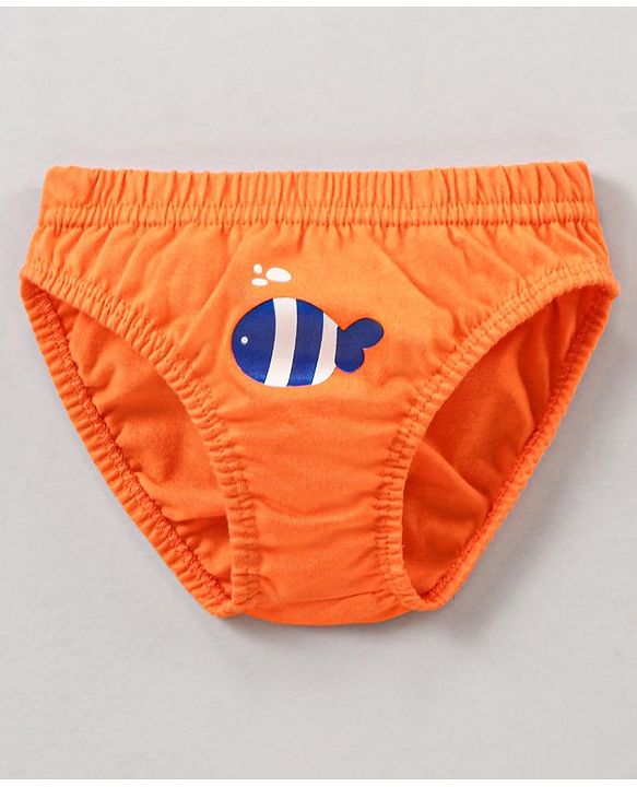 Babyhug 100% Cotton Knitted Briefs All Over Printed Pack of 5 - Multicolour