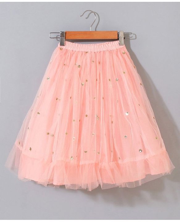 Babyhug Sleeveless Embroidered Choli Lehenga and Dupatta Set with Sequins - Yellow Peach - 18-24m Yellow