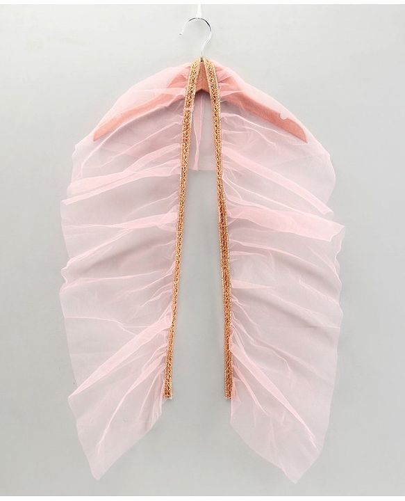 Babyhug Sleeveless Embroidered Choli Lehenga and Dupatta Set with Sequins - Yellow Peach - 18-24m Yellow