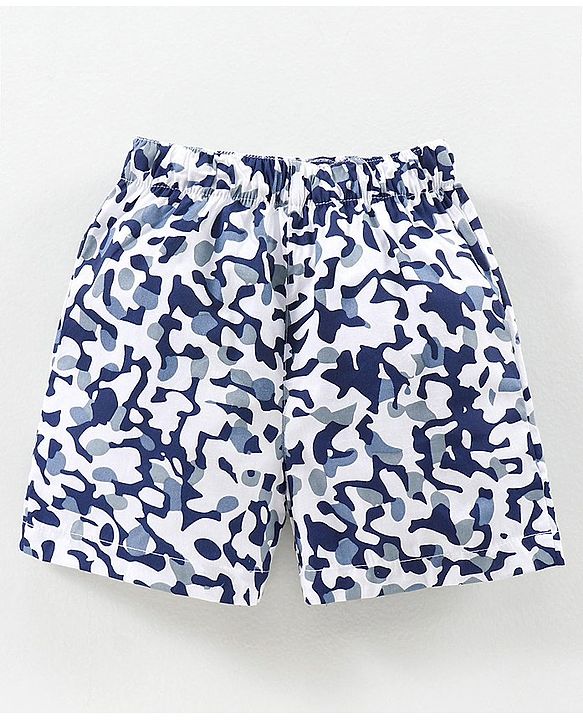 Babyhug Cotton Boxers Multi Print Pack of 3 - Blue Red White