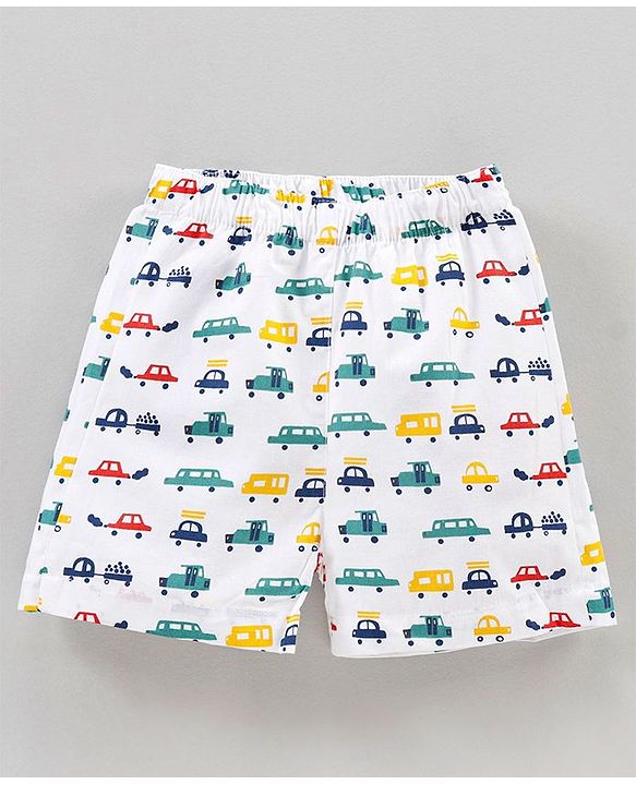 Babyhug Woven Boxers All Over Print Pack of 3 - Multicolor