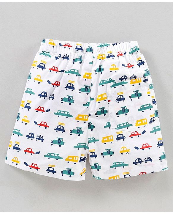 Babyhug Woven Boxers All Over Print Pack of 3 - Multicolor