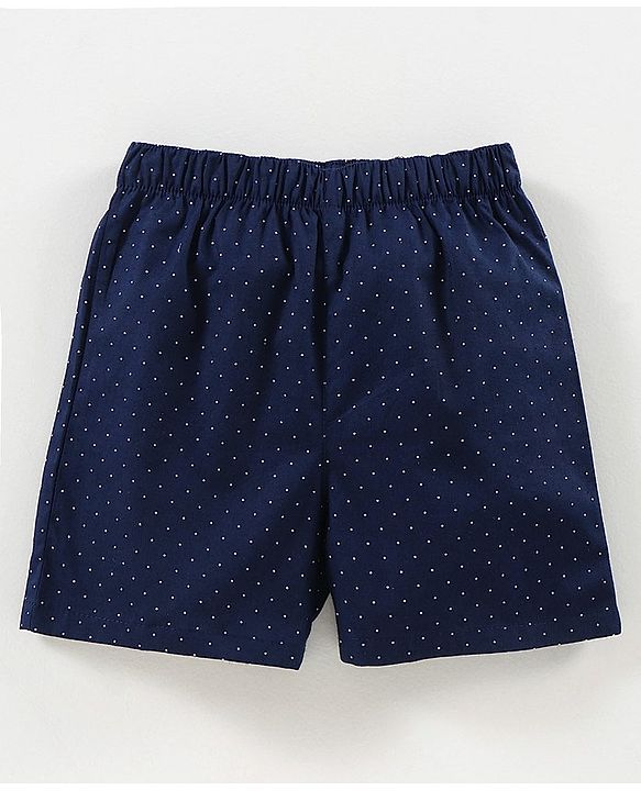 Babyhug Woven Boxers Multi Print Pack of 3 - Blue Red