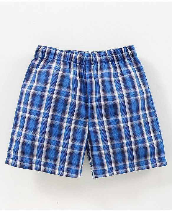 Babyhug Woven Boxers Multi Print Pack of 3 - Blue Red
