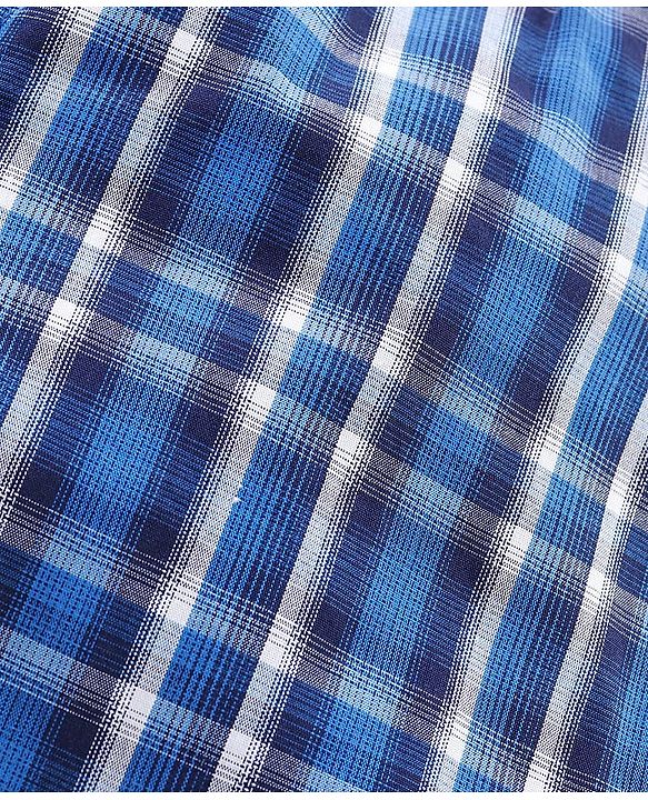 Babyhug Woven Boxers Multi Print Pack of 3 - Blue Red