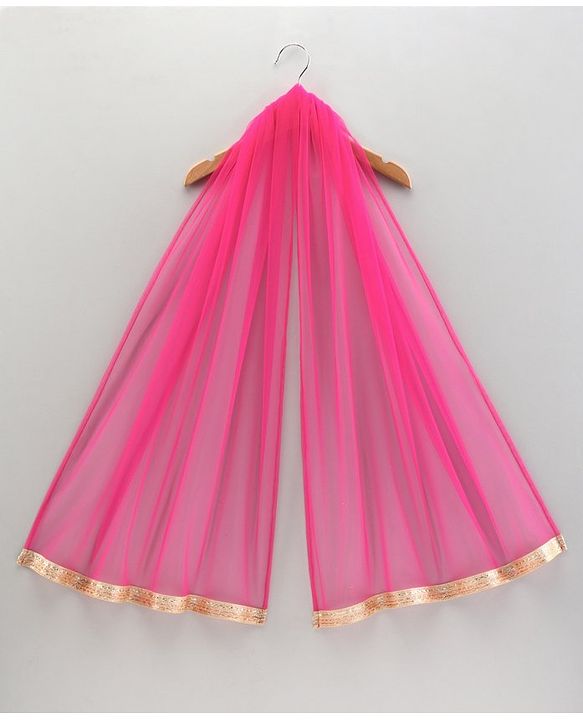 Babyhug Sleeveless Embroidered Lehenga Choli with Dupatta with Sequins - Pink - 2-3Y Pink