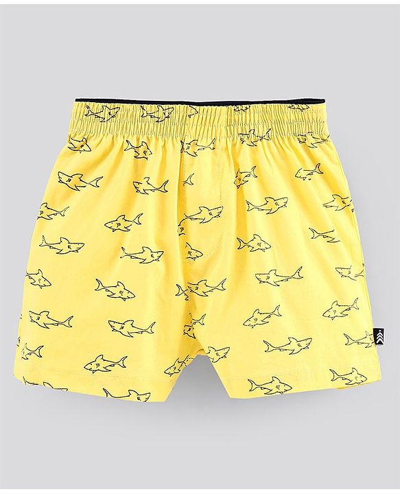Pine Kids Boxers Shark Print Pack of 2 (Colour May Vary)