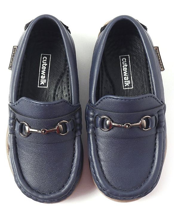 Cutewalk by Babyhug Slip On Party Wear Loafers - Blue