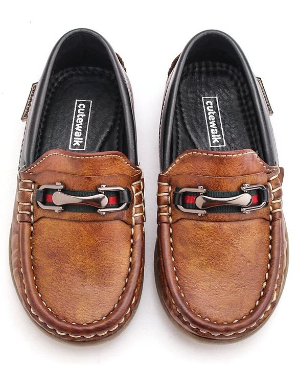 Cute Walk by Babyhug Slip On Formal & Party Wear Casual Shoes - Brown