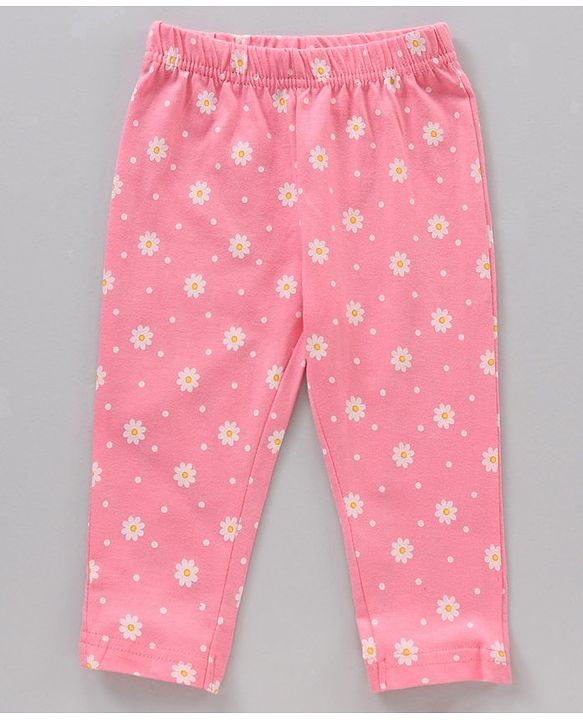 Babyhug Cotton Half Sleeves Pajama Set Text Printed - Pink Yellow