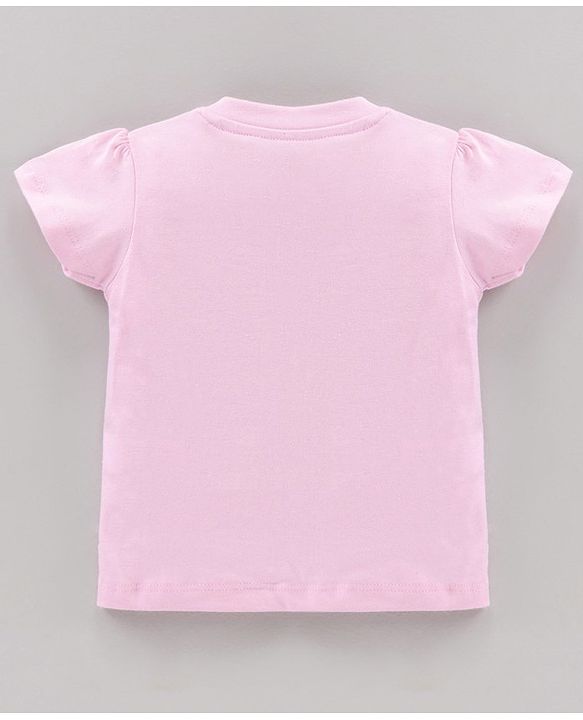 Babyhug Cotton Half Sleeves Pajama Set Text Printed - Pink White