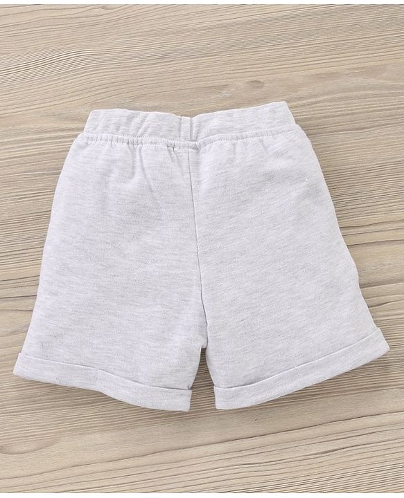 Babyhug Half Sleeves T-Shirt and Shorts Set Mickey Mouse Print- Blue White