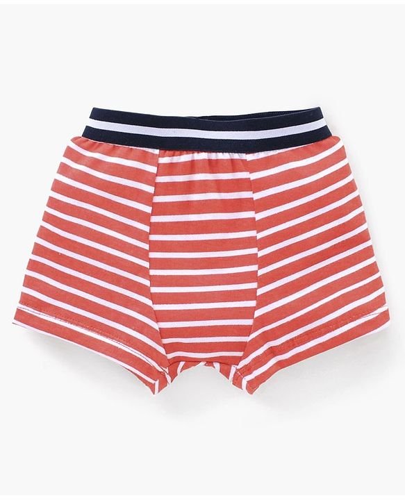 Babyhug Stripe Briefs Pack of 3 - Yellow Red Royal Blue