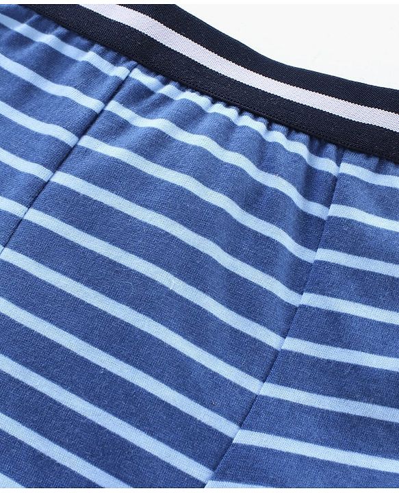 Babyhug Stripe Briefs Pack of 3 - Yellow Red Royal Blue