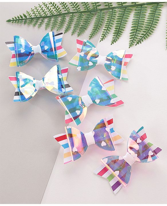 Pine Kids Hair Clips Pack of 6 - Multicolor